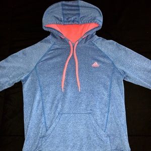 Blue Adidas pullover hoodie